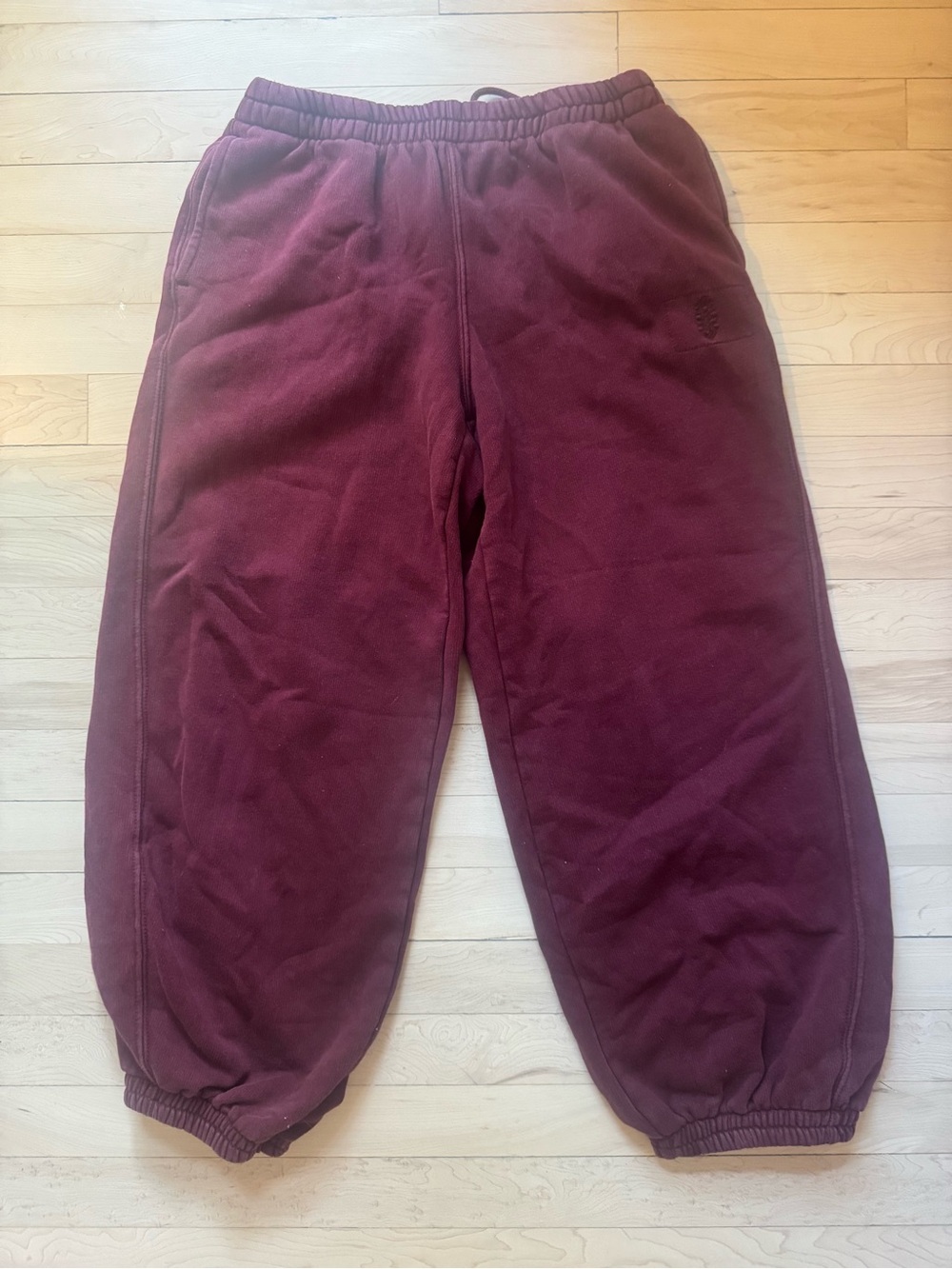 Free People All Star Solid Pants in Wine (Discontinued Color)